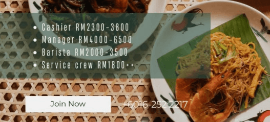 Unclesam Kopi job vacancy — hiring for Bukit Bintang and Sea Park